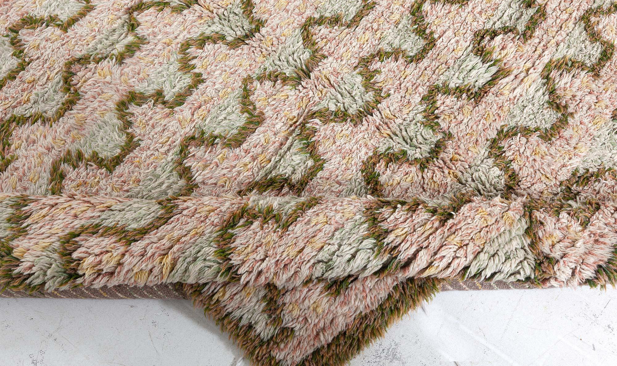 Alfombra vintage de pelo sueco de Sigvard Bernadotte en Doris Leslie Blau Lana en venta