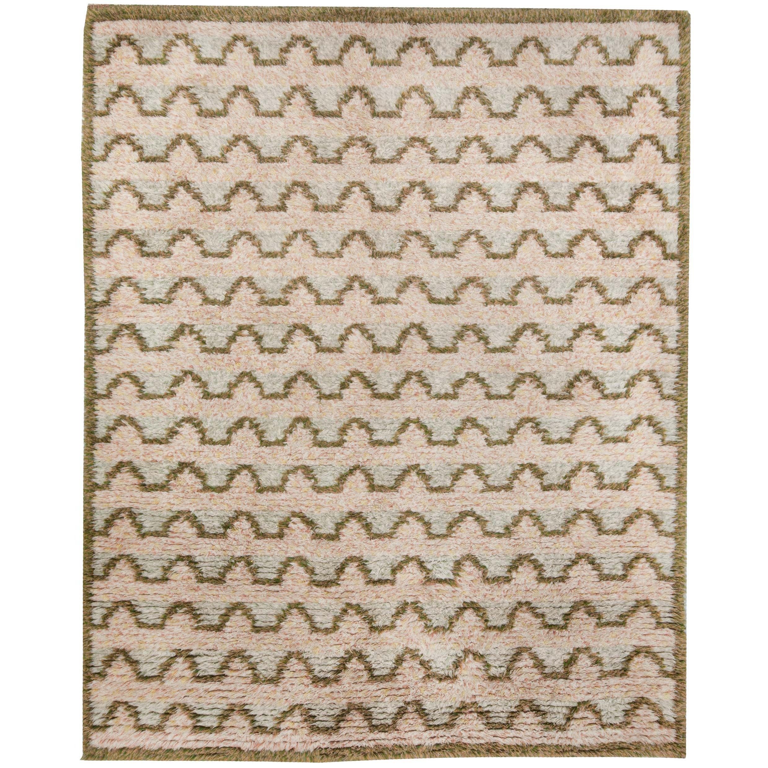 Tapis suédois à poils vintage de Sigvard Bernadotte chez Doris Leslie Blau en vente