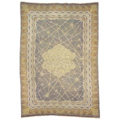 Antique Swedish Pile Weave Carpet, 1910