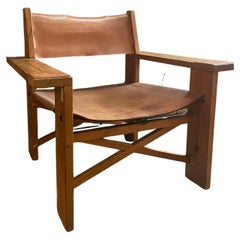 Vintage Swedish Pine Lounge Chair