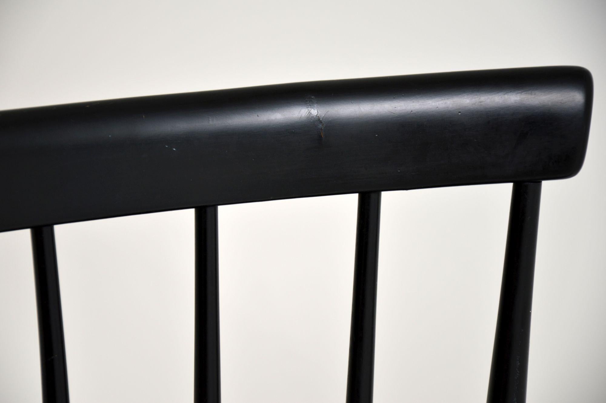Vintage Swedish Rocking Chair by Roland Rainer for Hagafors For Sale 3