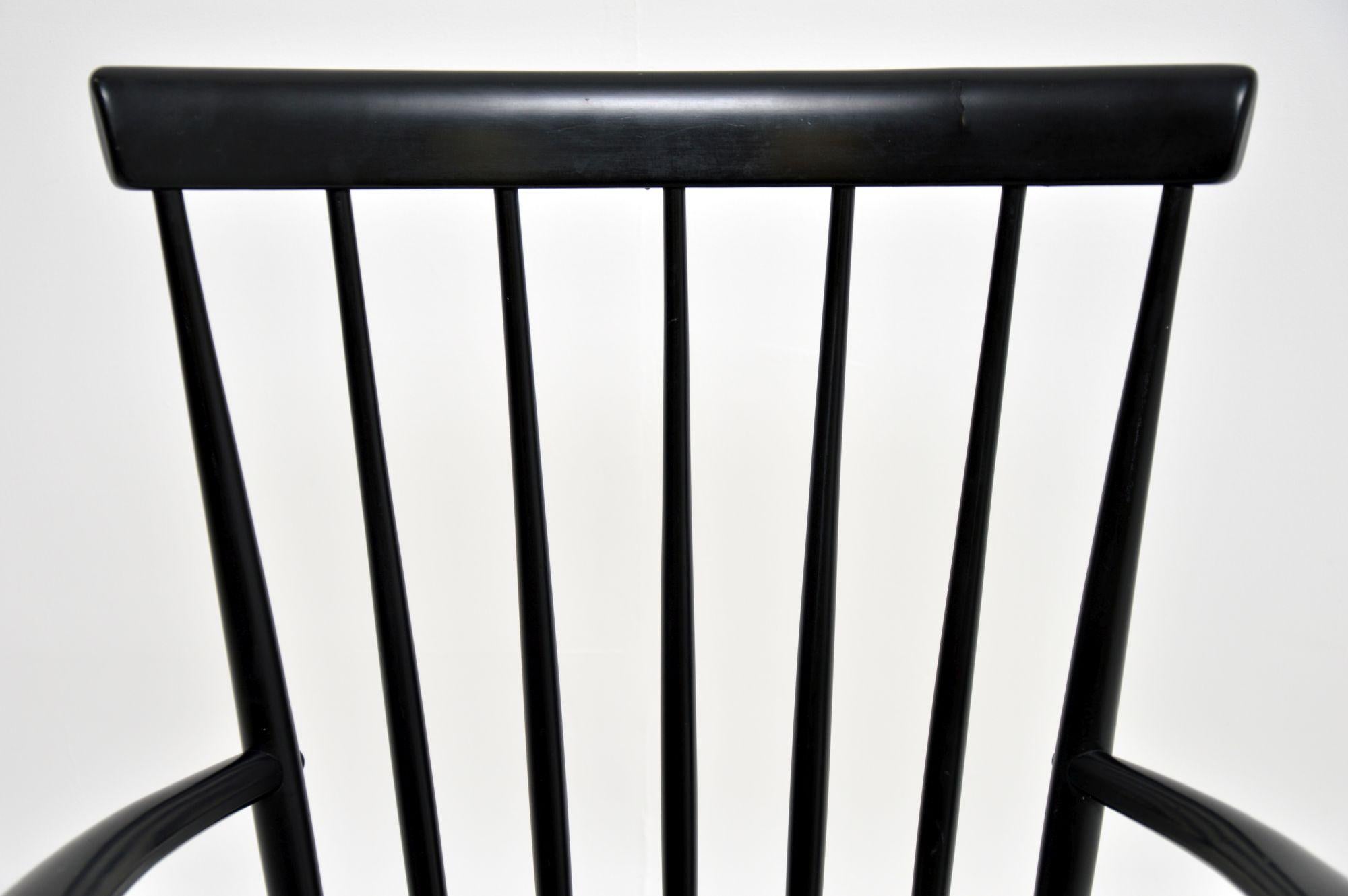Vintage Swedish Rocking Chair by Roland Rainer for Hagafors For Sale 4