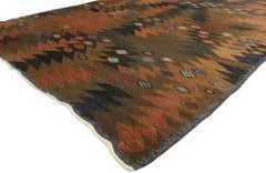 Vintage Swedish Kilim Rug by Barbro Nilsson with Scandinavian Biophilic Style