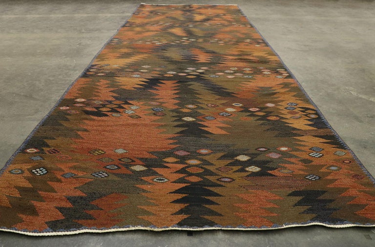 Vintage Swedish Kilim Rug by Barbro Nilsson with Scandinavian Biophilic ...