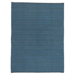 Vintage Swedish Rollakan Rug, Scandinavian Modern Meets Cycladic Santorini