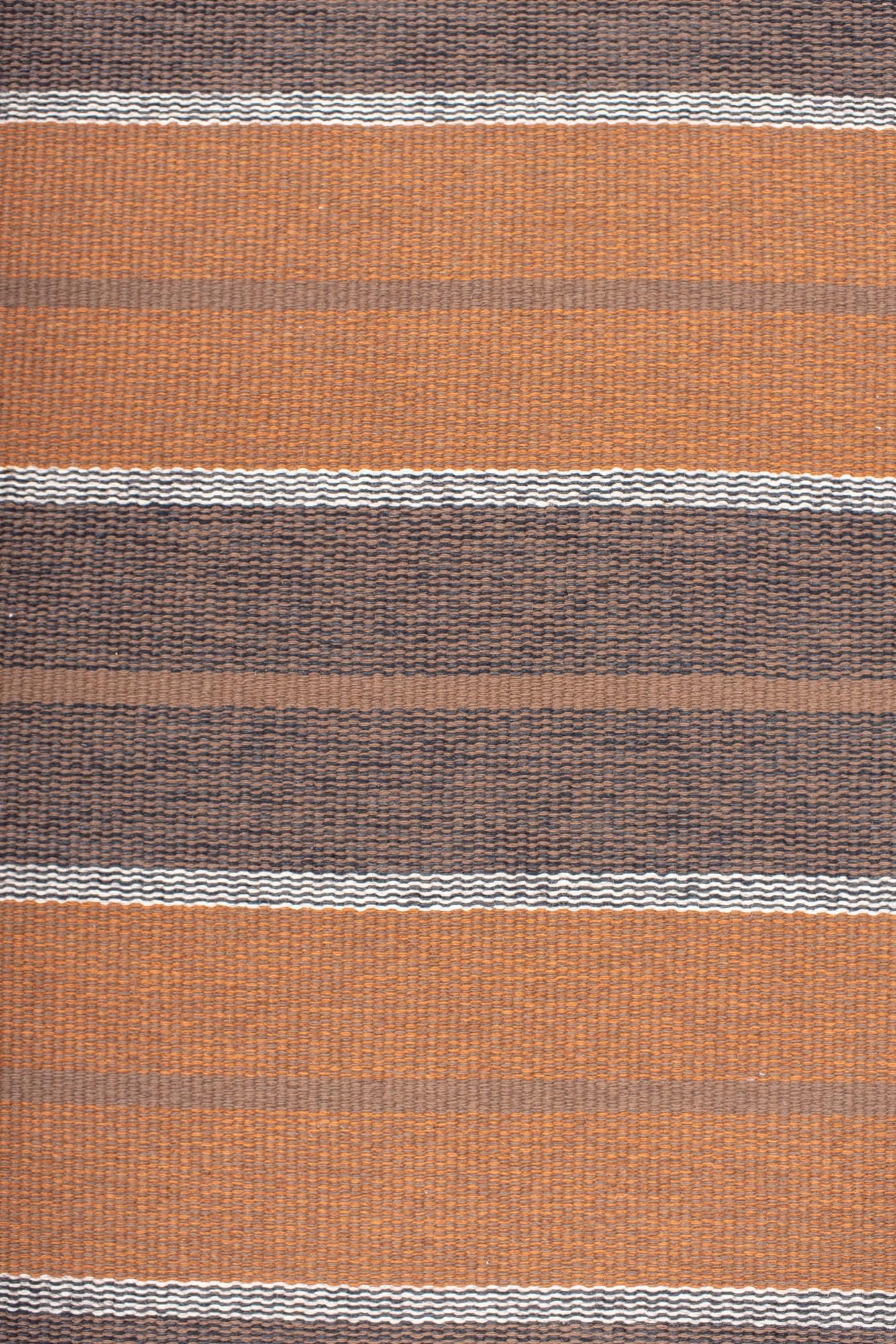 Vintage Swedish Rollaken with Striped Amber Tones In Good Condition For Sale In New York, NY