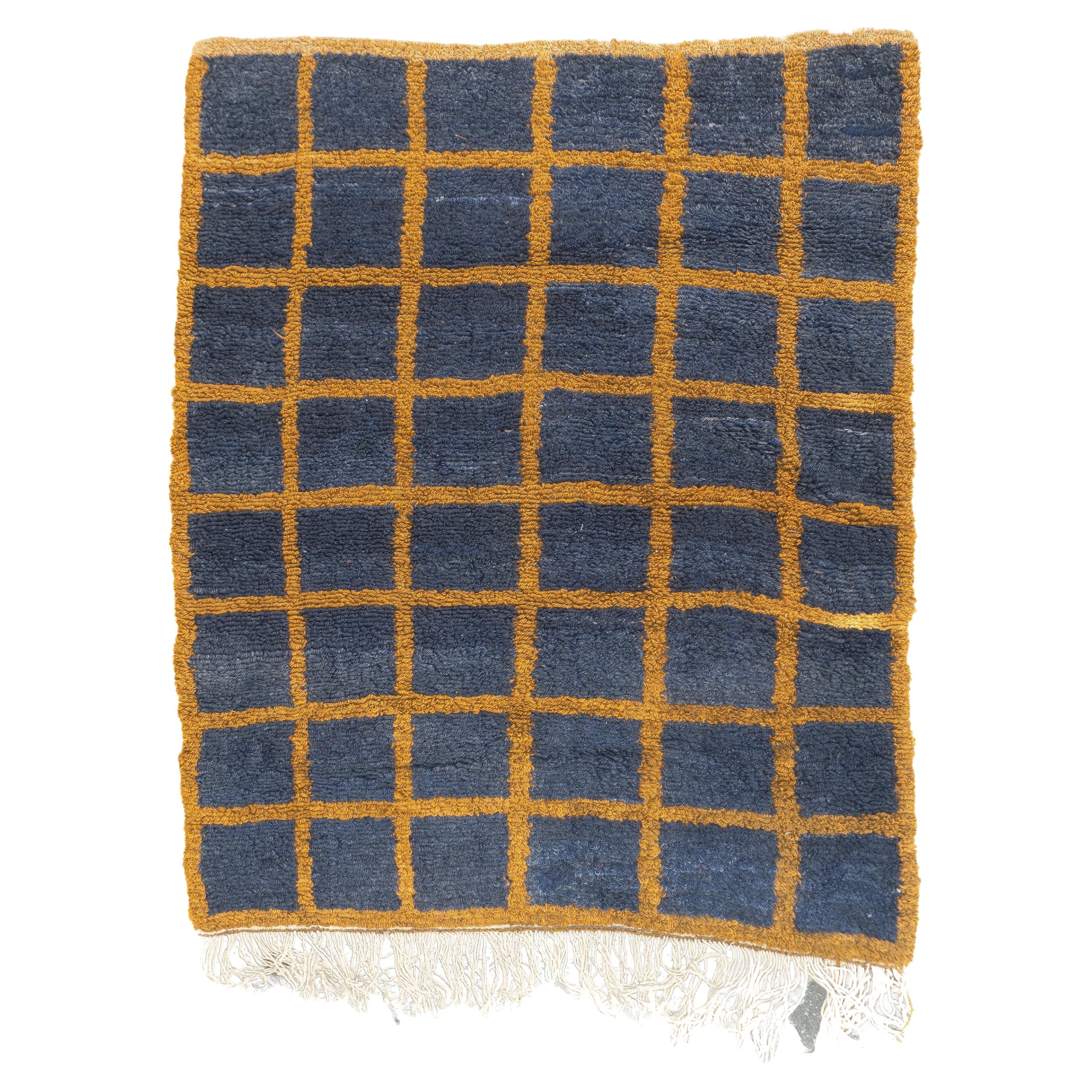 Vintage Swedish Rug 4'1'' x 4'10''