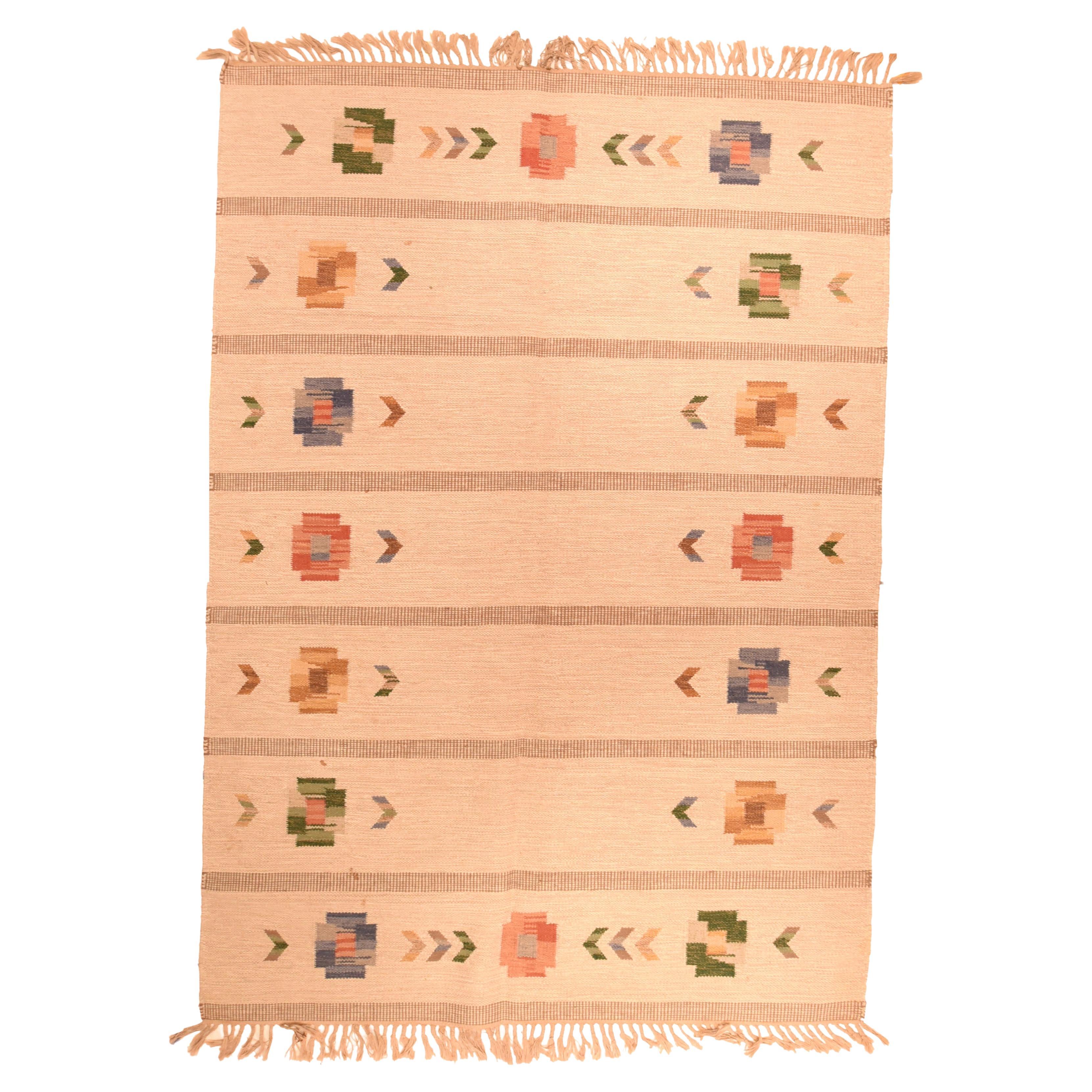 Tapis suédois vintage 5'7'' x 7'11''