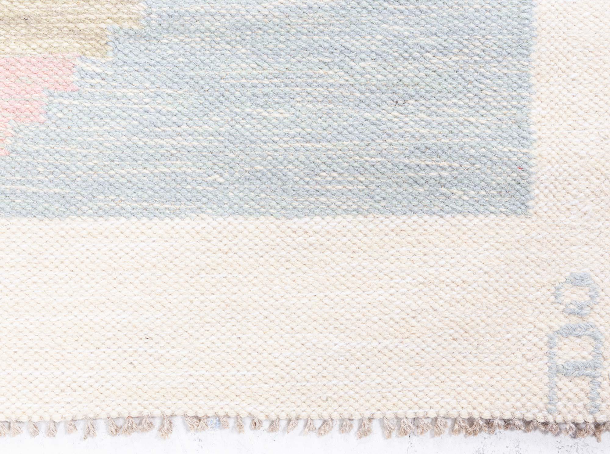 Mid-Century Modern Vintage Swedish Rug by Agda Österberg Doris Leslie Blau For Sale