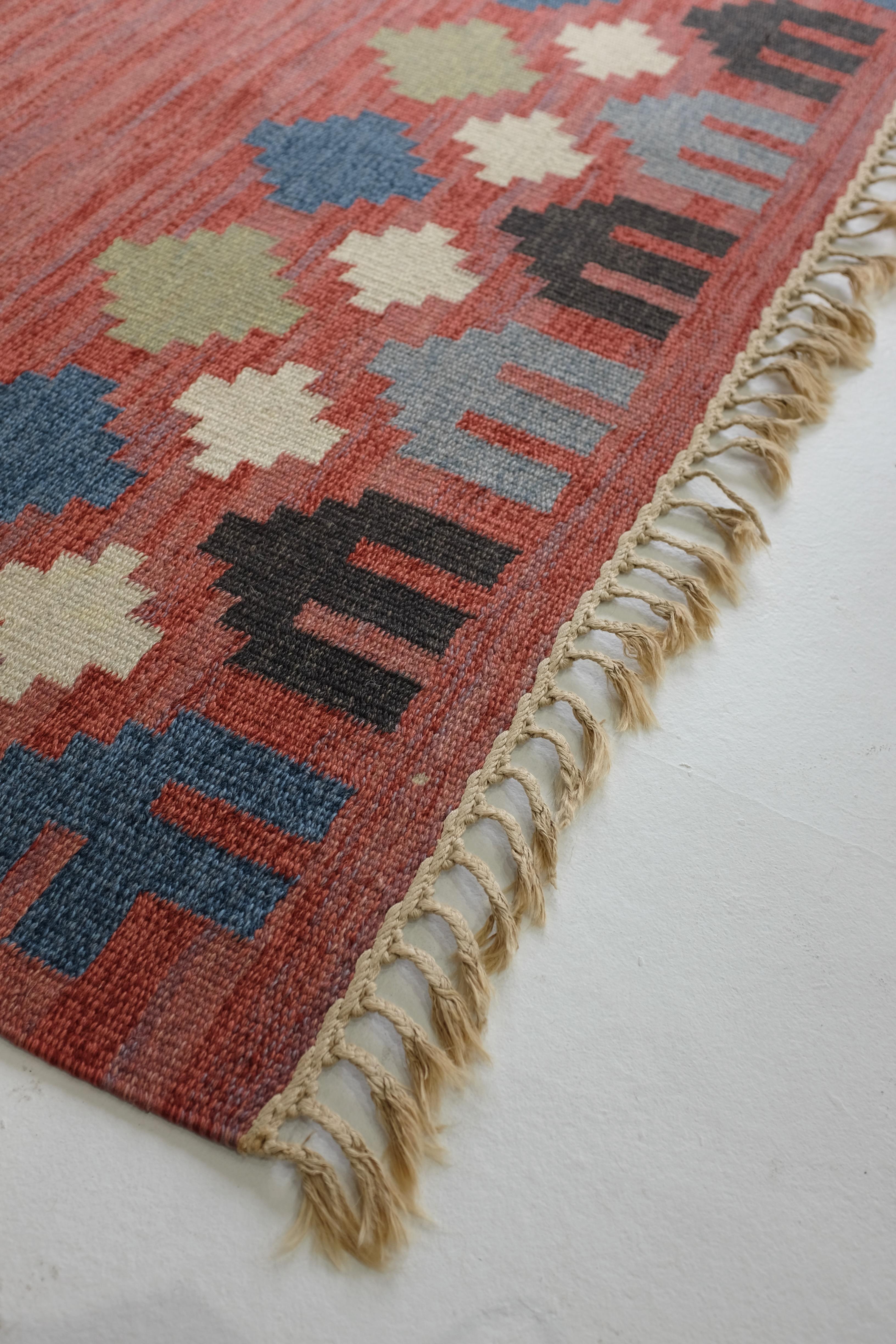 Mid-20th Century Vintage Swedish Rug by Anna Greta Sjöqvist