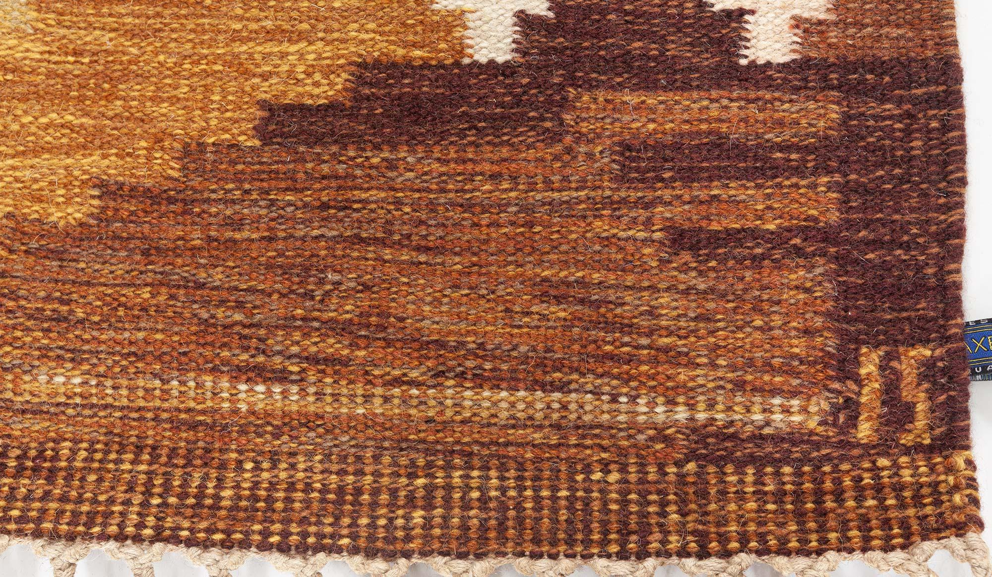 Tappeto svedese vintage di Ingegerd Silow In condizioni buone in vendita a New York, NY