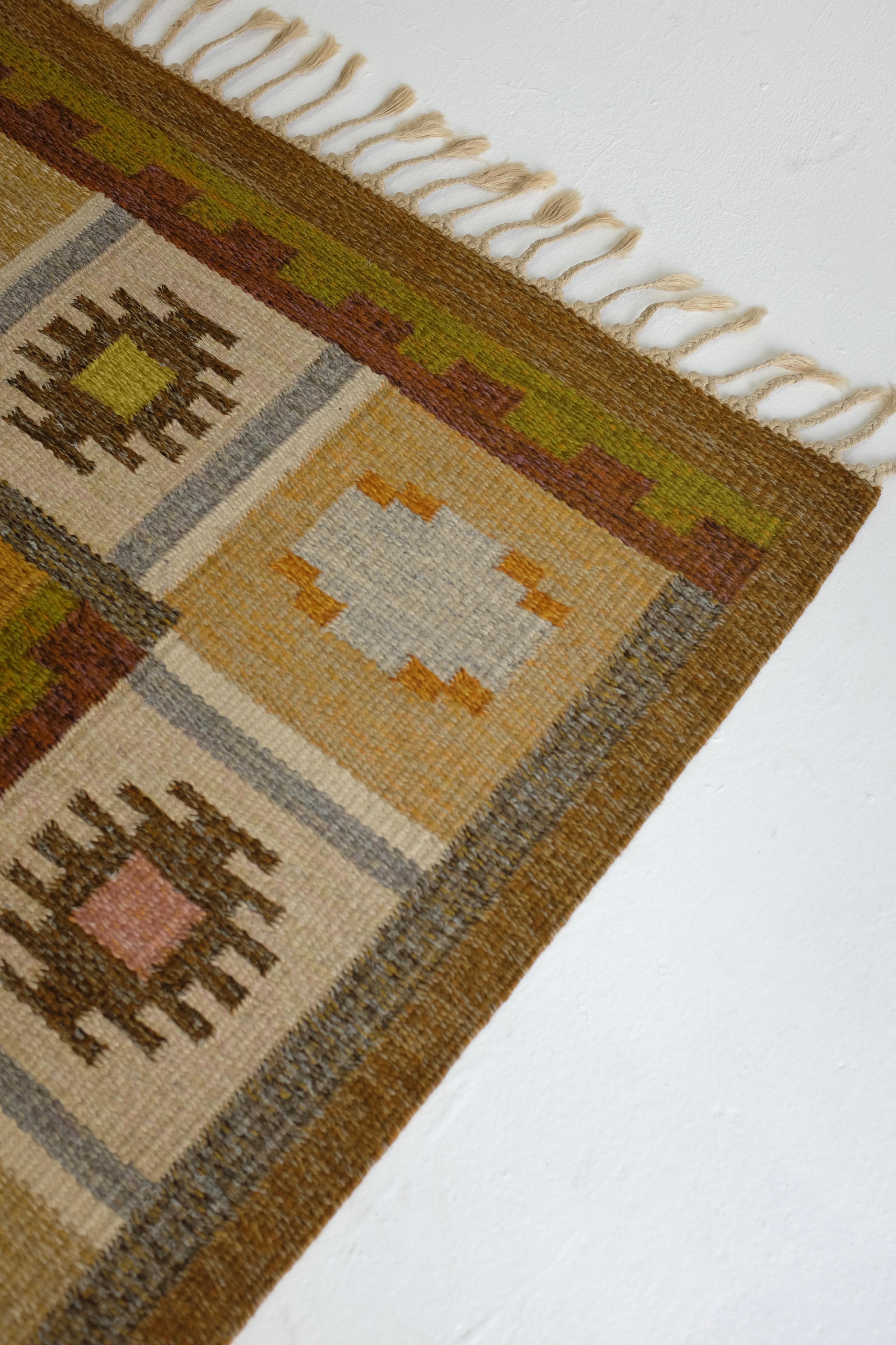 Vintage Swedish Rug by Ingegerd Silow 2