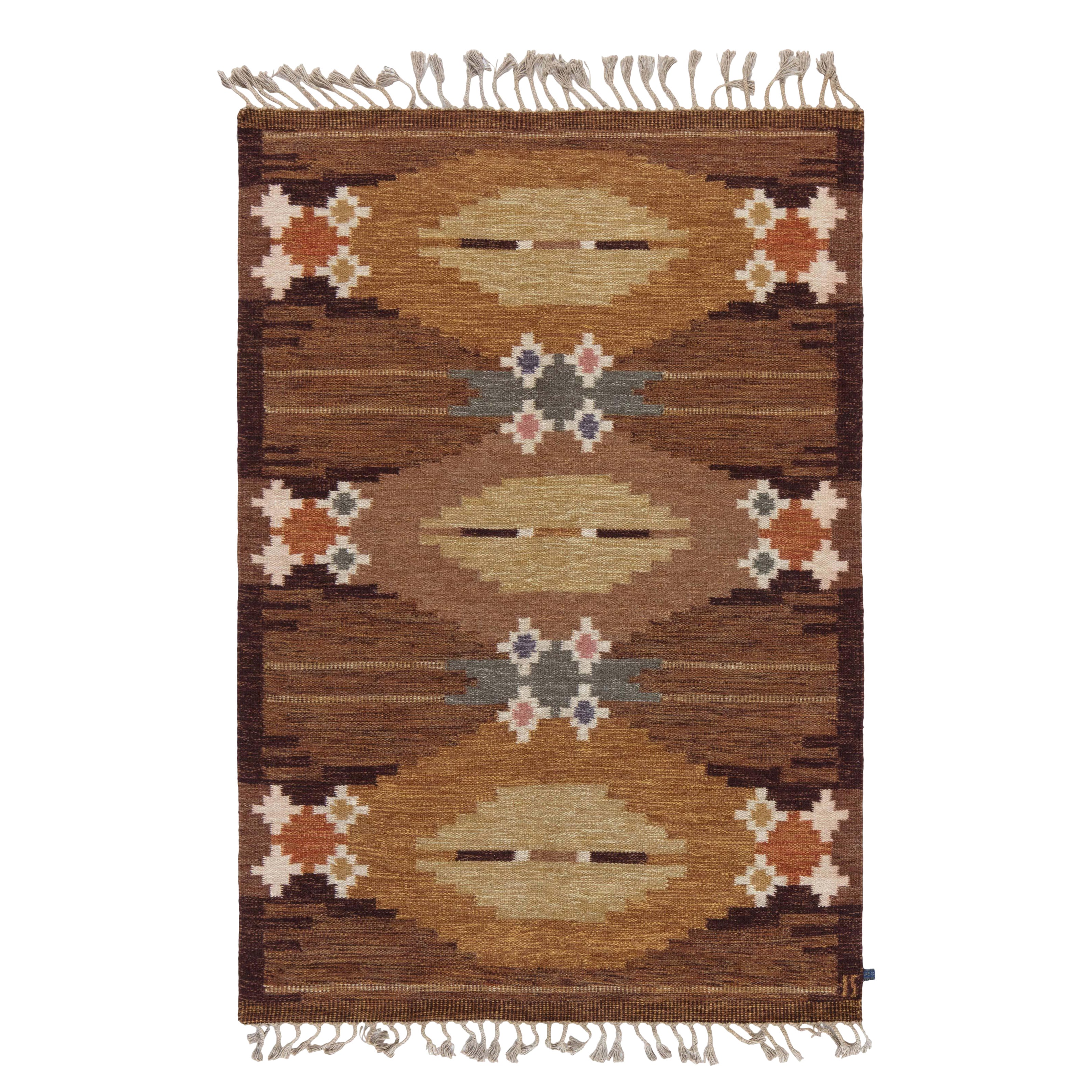 Vintage Swedish Rug by Ingegerd Silow