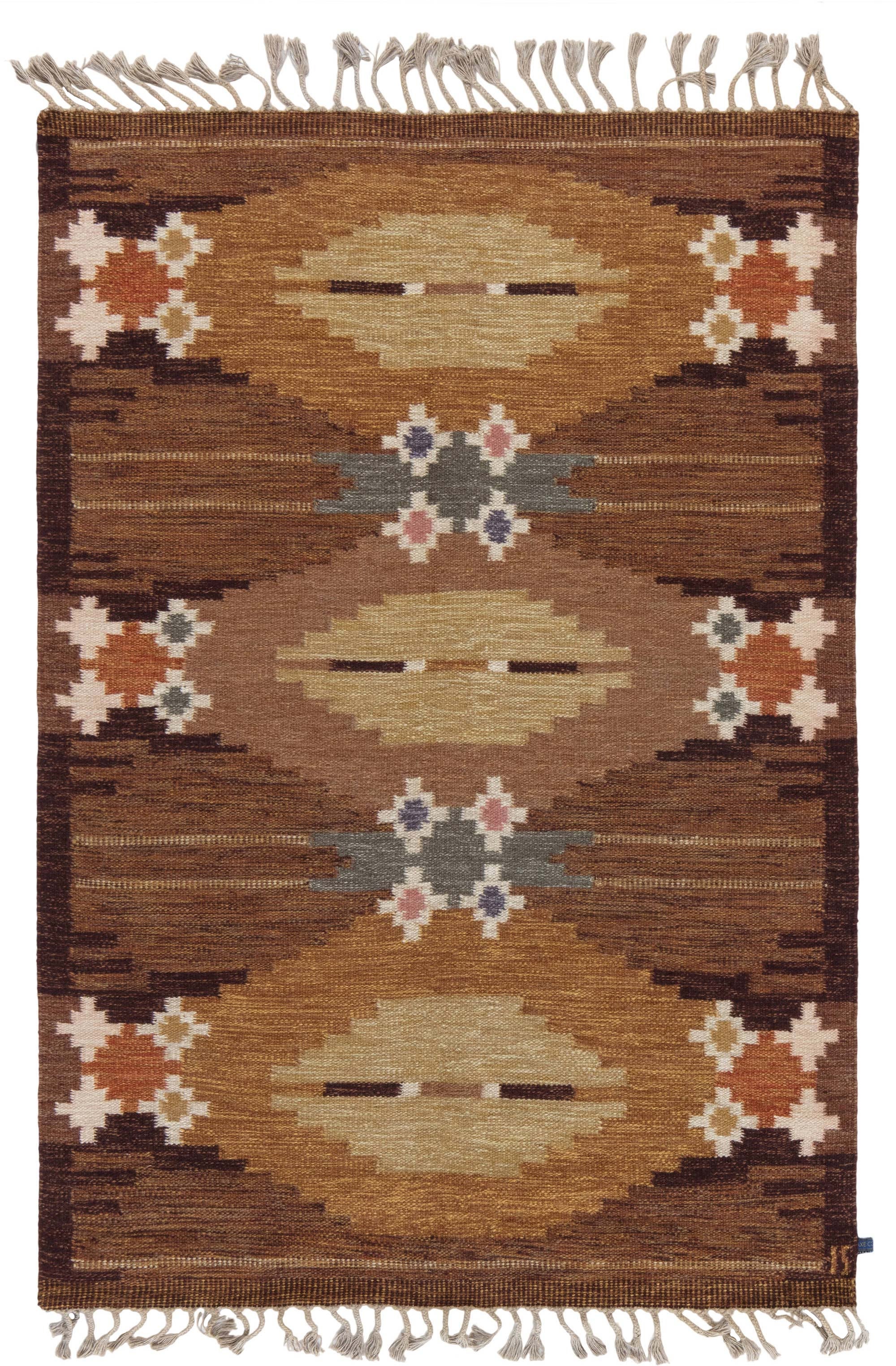 Vintage Swedish Rug by Ingegerd Silow