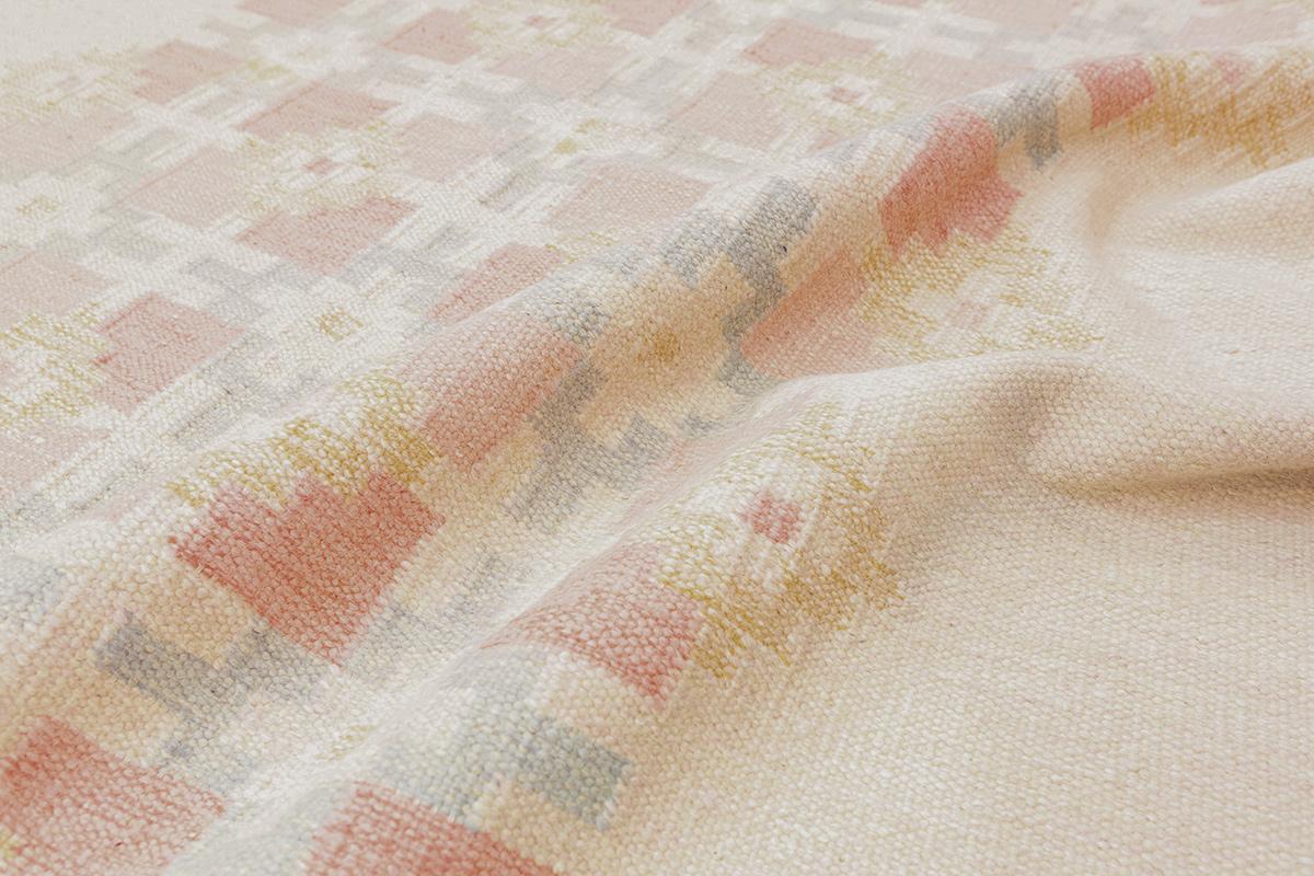 Vintage Swedish Rug Flat-Weave JK Mollaianrugs Collection In Good Condition For Sale In Ferrara, IT