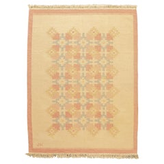 Vintage Swedish Rug Flat-Weave JK