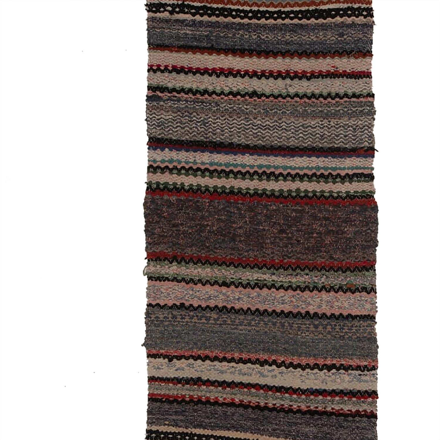 Hand-Woven Vintage Swedish Rug