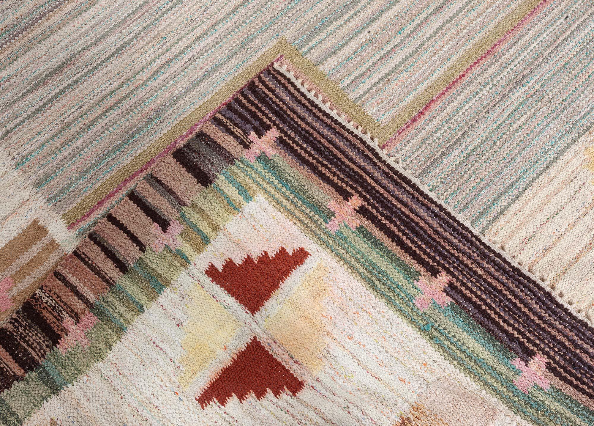 Schwedischer Vintage-Teppich (Wolle) im Angebot