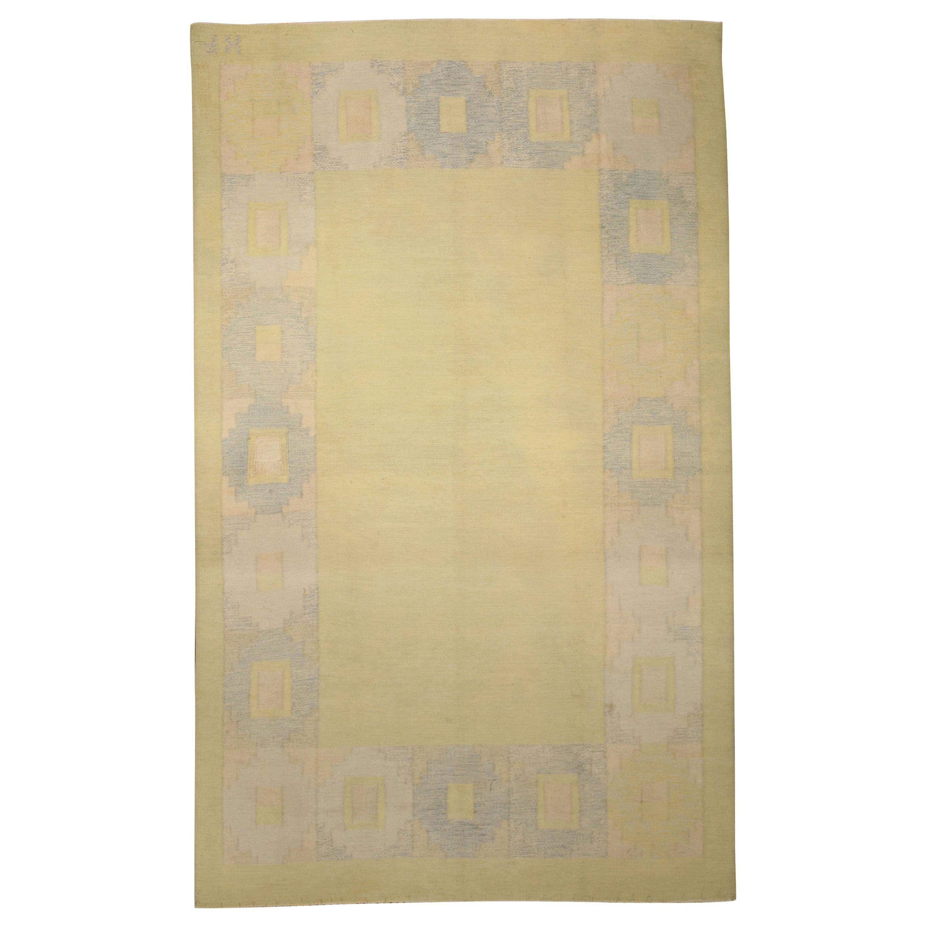Flatwoven Swedish rug For Sale at 1stDibs