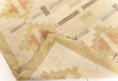 High-quality Vintage Swedish Rug Signed by Karin Jönsson, 'KJ'