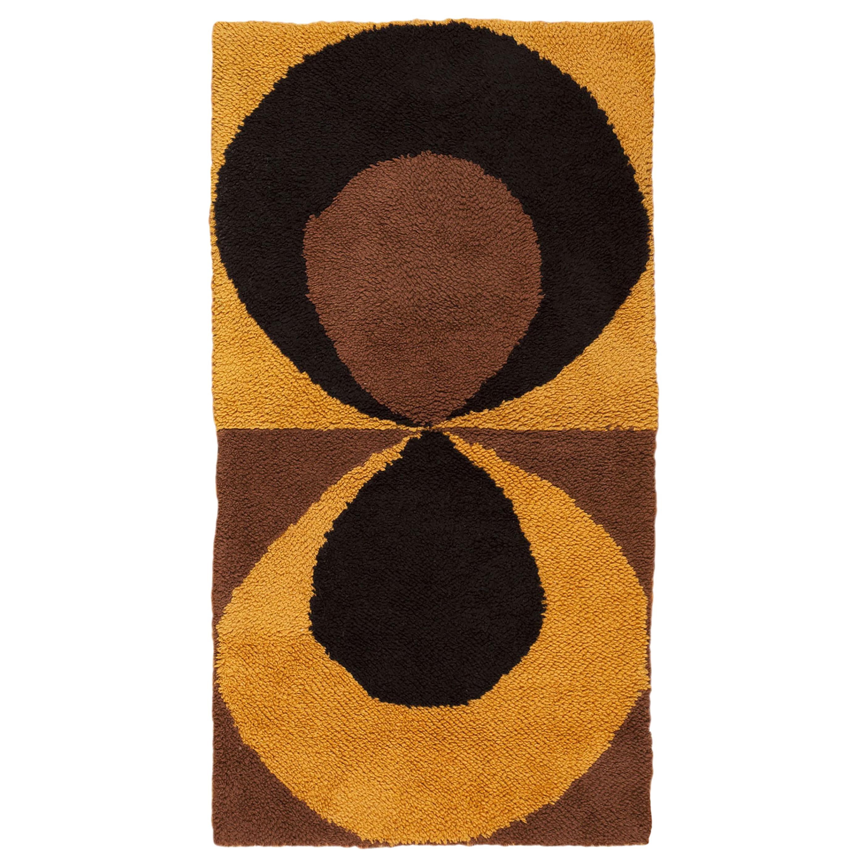 Tapis suédois vintage. Taille : 3 ft x 5 ft 5 in 