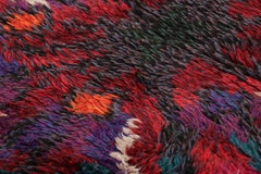Schwedischer Vintage-Teppich mit polychromem, abstraktem Muster  Rug & Kilim