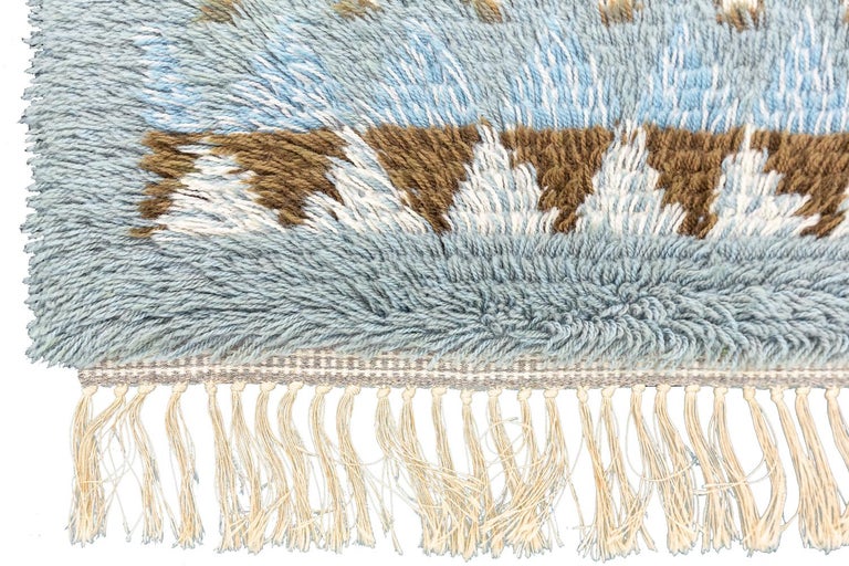 Swedish Rya Rug Vintage Swedish Rya Rug For Sale at 1stDibs