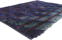 1950's Scandinavian Swedish Rya by Berit Koenig Woelfer for Svensk Hemslöjd