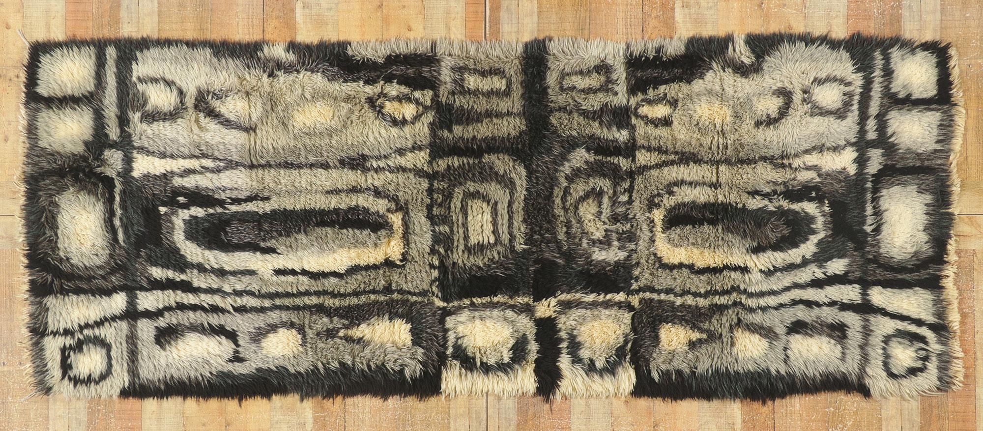 20th Century Vintage Swedish Rya Rug by Ingrid Sterling for Marks Rya For Sale