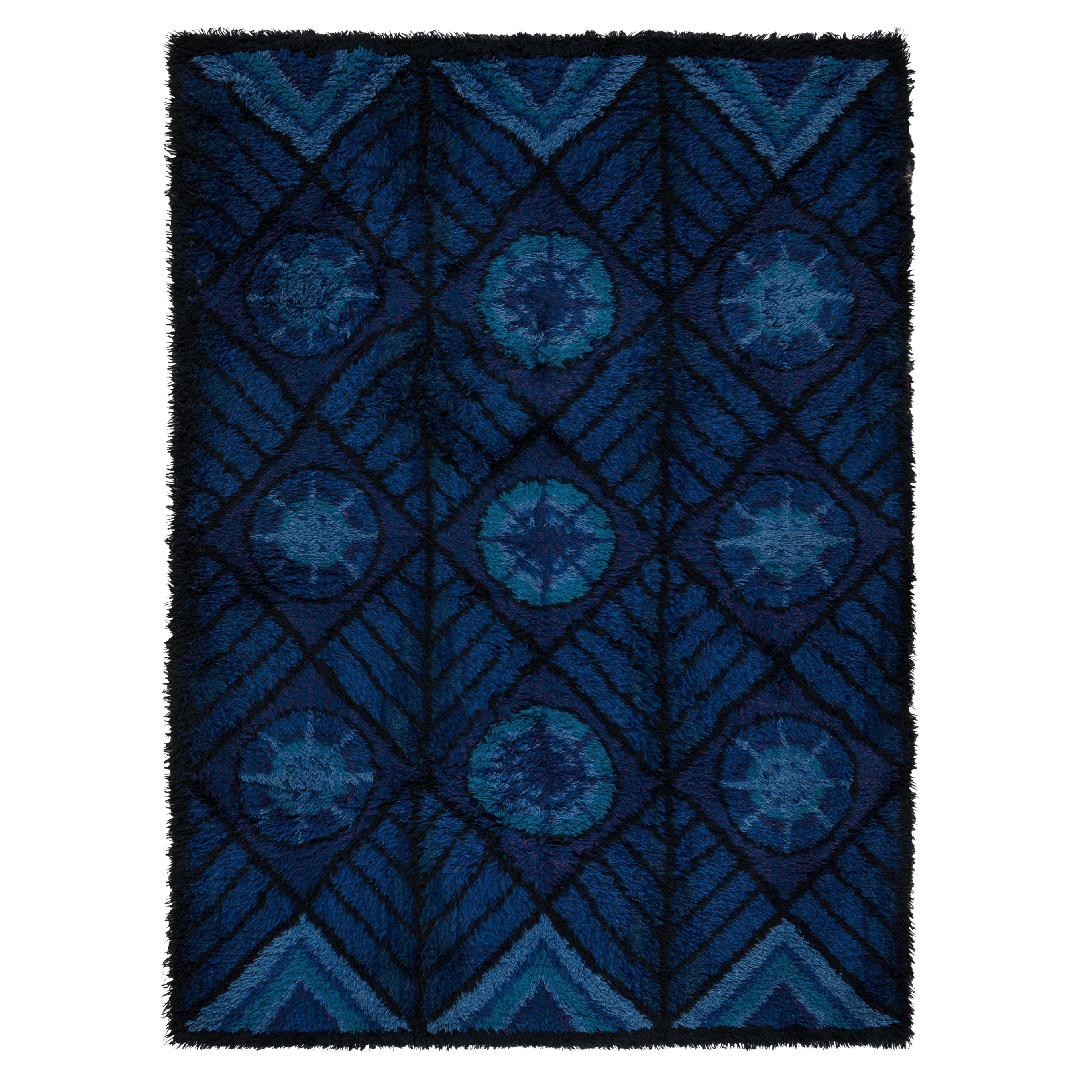 Schwedischer Vintage-Rya-Teppich von Marianne Richter Doris Leslie Blau Collection