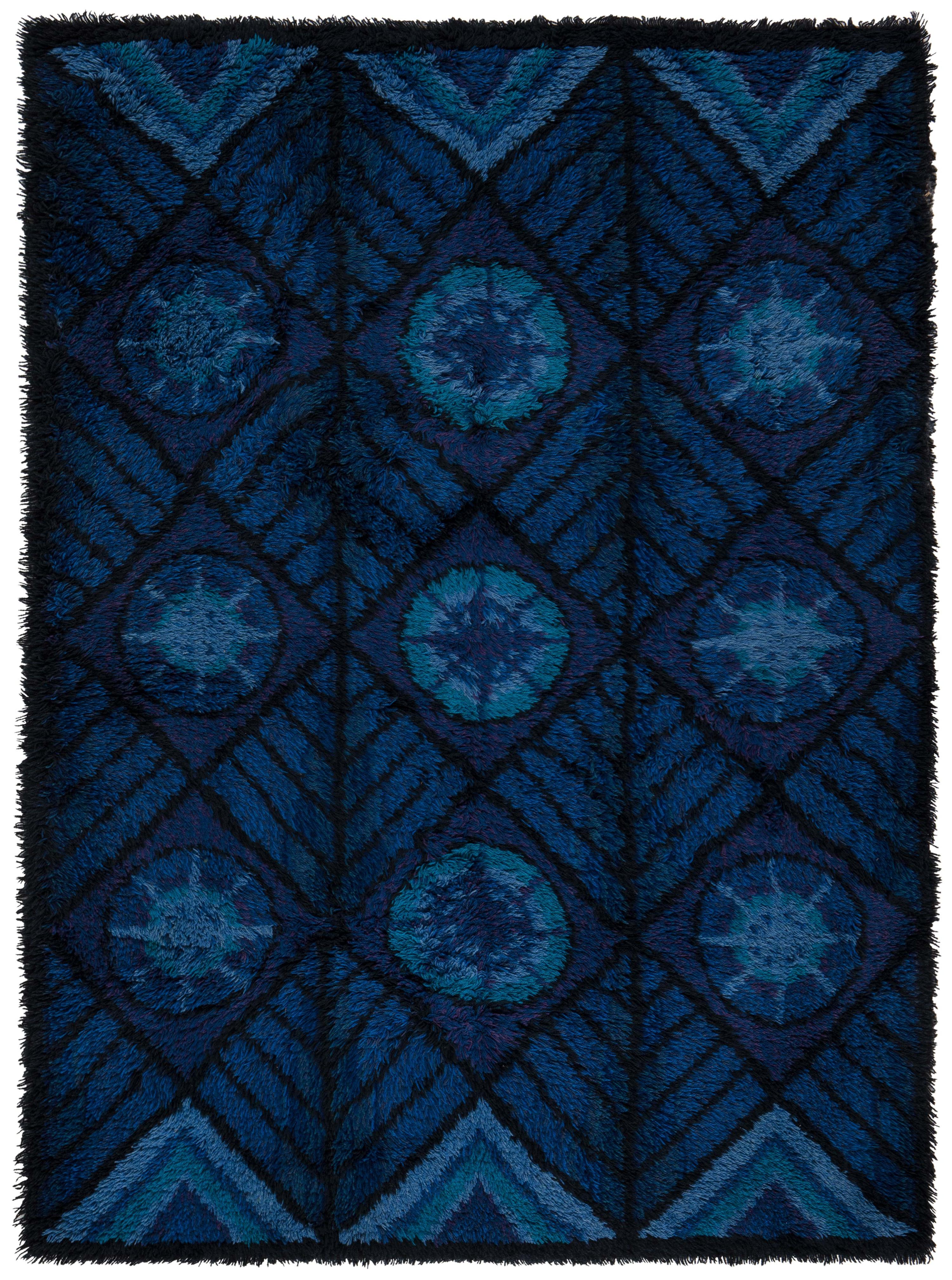 Vintage Swedish Rya Rug by Marianne Richter Doris Leslie Blau Collection