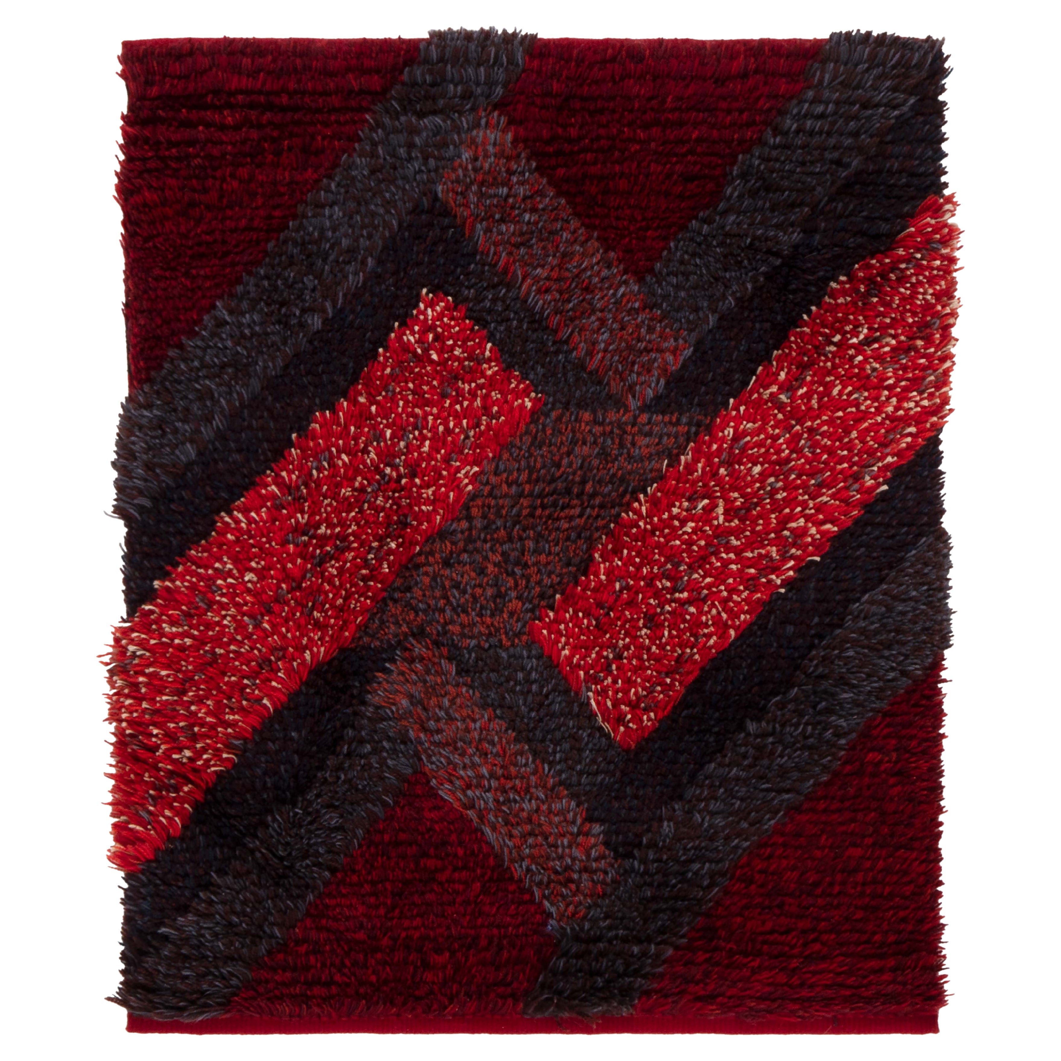 Vintage Swedish Rya Rug by Ritta Aaltonen Doris Leslie Blau Collection