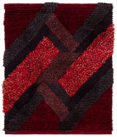 Vintage Swedish Rya Rug by Ritta Aaltonen Doris Leslie Blau Collection