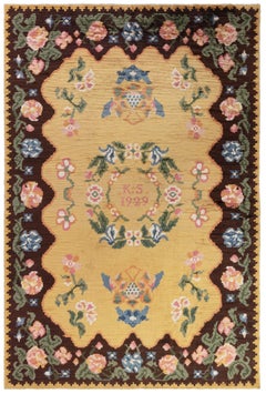 Vintage Swedish Rya Rug Doris Leslie Blau