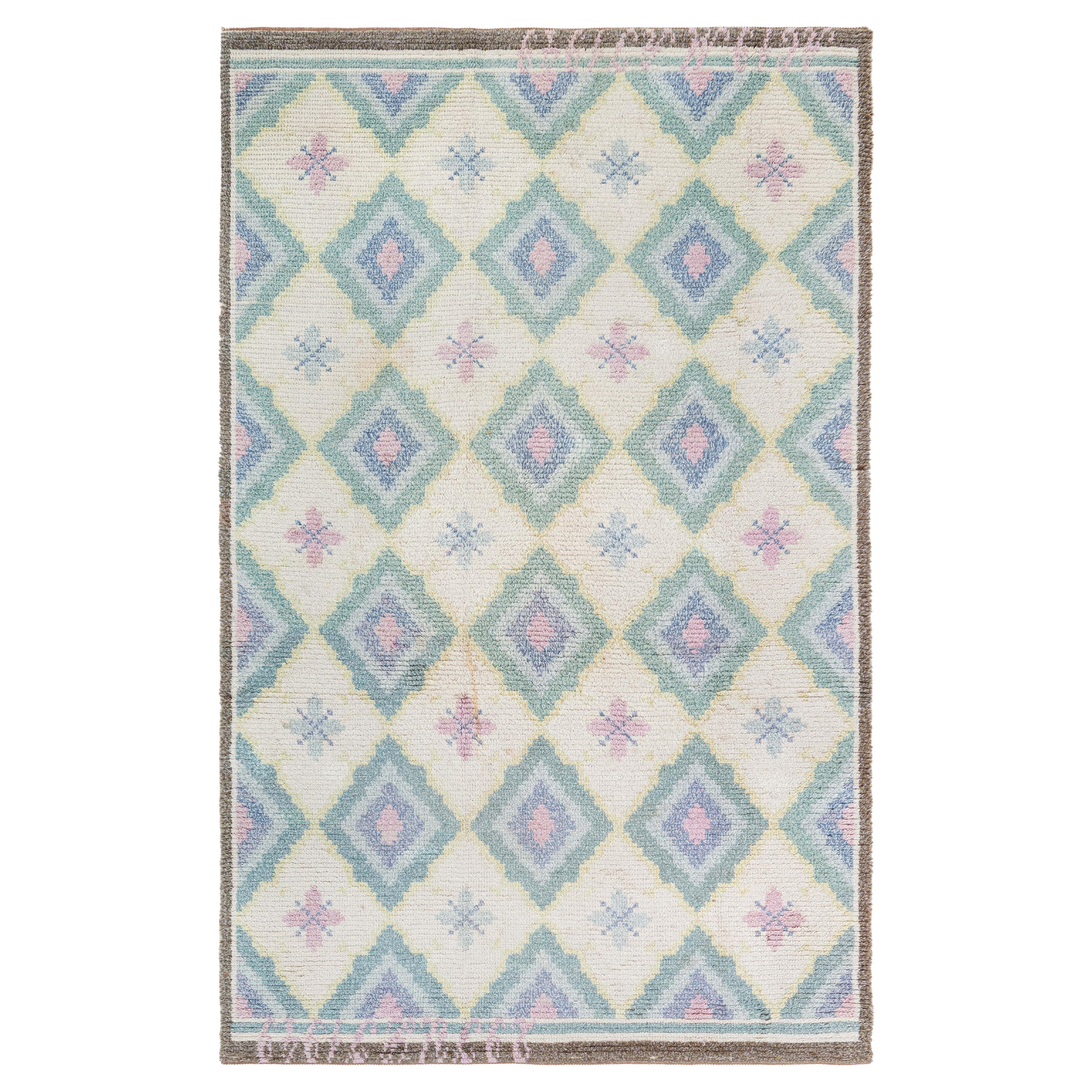 Vintage Swedish Rya Rug Doris Leslie Blau