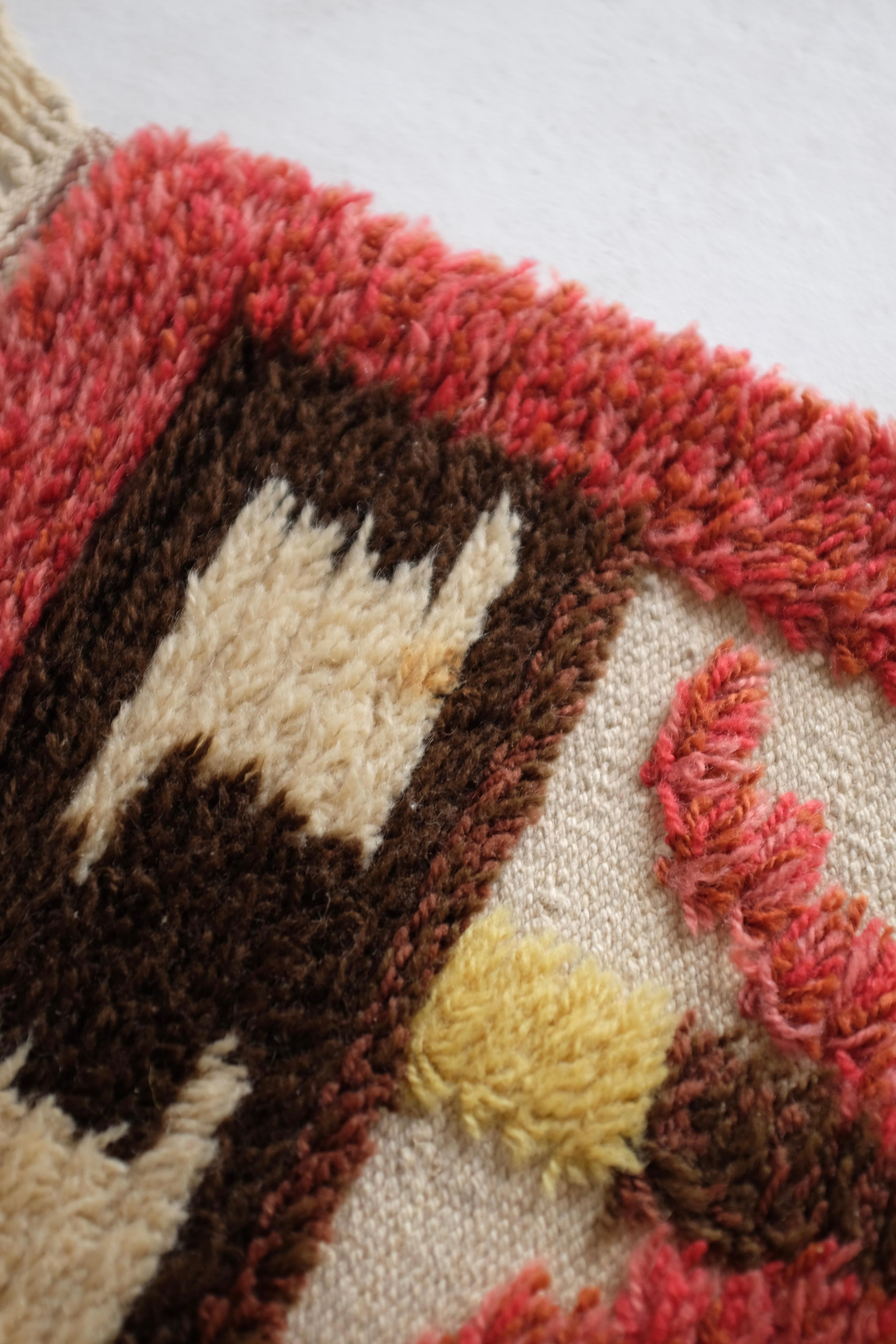 Vintage Swedish Rya rug For Sale 1