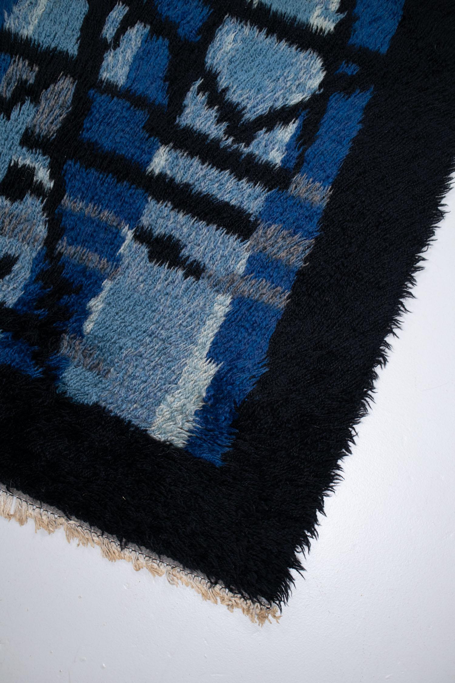 Tapis Rya suédois vintage en vente 2