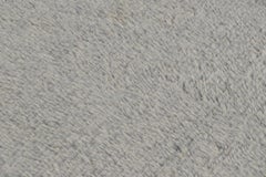 Vintage Swedish Rya Rug, Scandinavian Design with Gray Open Field  - Rug & Kilim