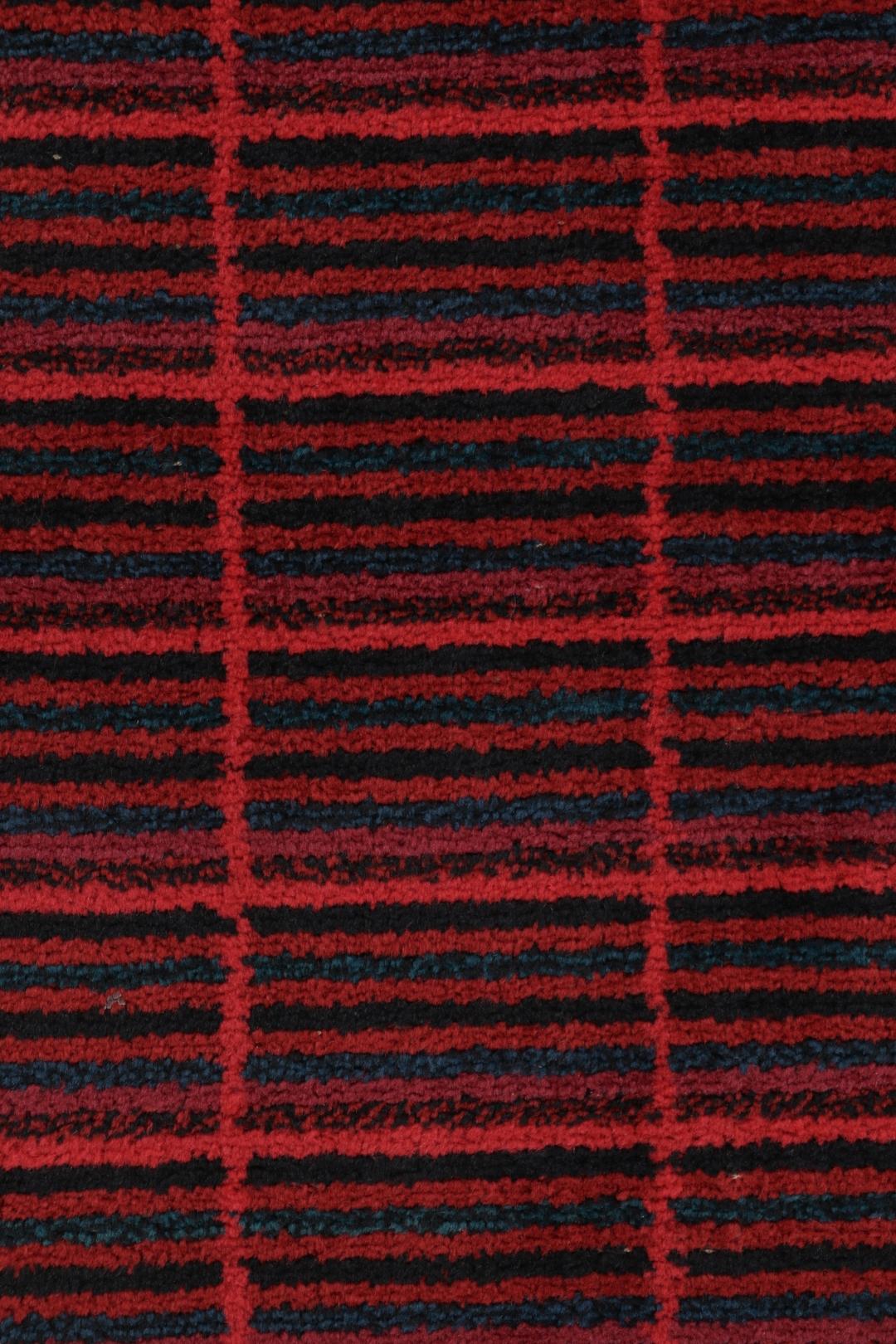 Alfombra sueca vintage Rya, motivos geométricos escandinavos en gris - Rug & Kilim en Bueno estado para la venta en Long Island City, NY