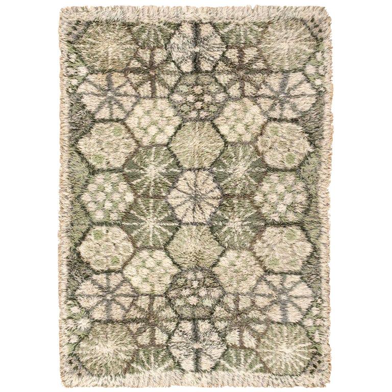 Vintage Rya Rug at 1stDibs