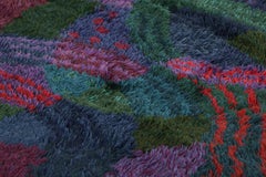 Vintage Swedish Rya Rug with Abstract Geometric Patterns  Rug & Kilim