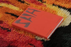 Vintage Swedish Rya Rug with Radiant Flame Abstract Design - Rug & Kilim