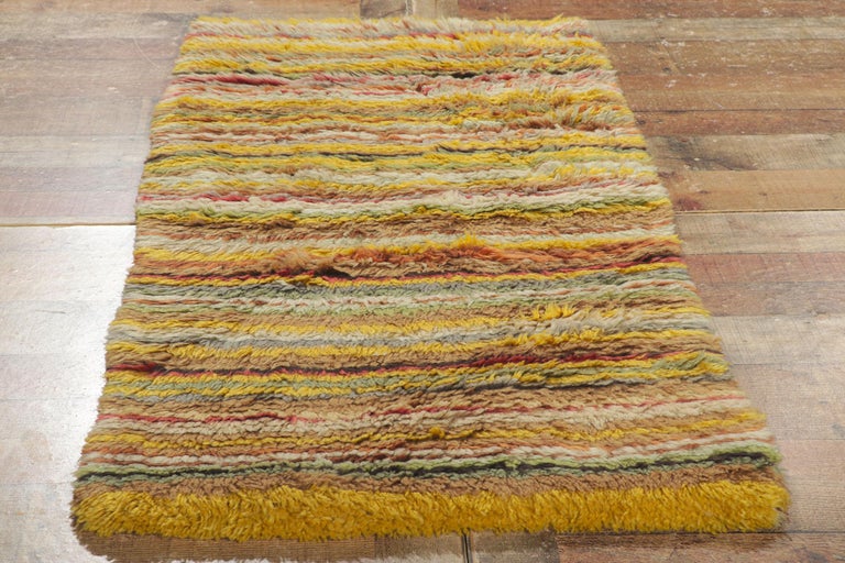 Swedish Rya Rug Vintage Swedish Rya Rug with Scandinavian Modern Style For Sale at 1stDibs