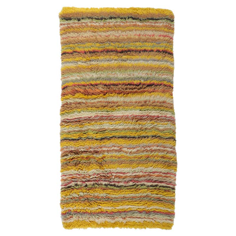 Mid-Century Modern Scandinavian Rya Rug by Højer Eksport Wilton For ...
