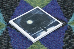 Vintage Swedish Rya Rug with Teal and Blue Geometric Pattern - Rug & Kilim