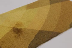 Vintage Swedish Rya Rug with Tonal Yellow-Gold Geometric Shards - Rug & Kilim