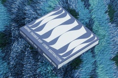 Vintage Swedish Rya Runner with Blue and Turquoise Geometric Pattern-Rug & Kilim