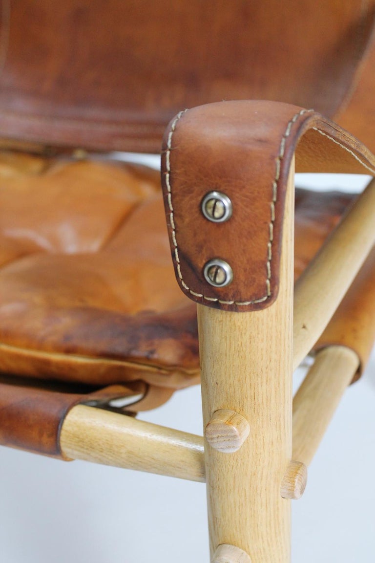 Vintage Swedish Safari Armchair Sirocco by Arne Norell For ...