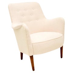 Vintage Swedish Sampsel Armchair by Carl Malmsten