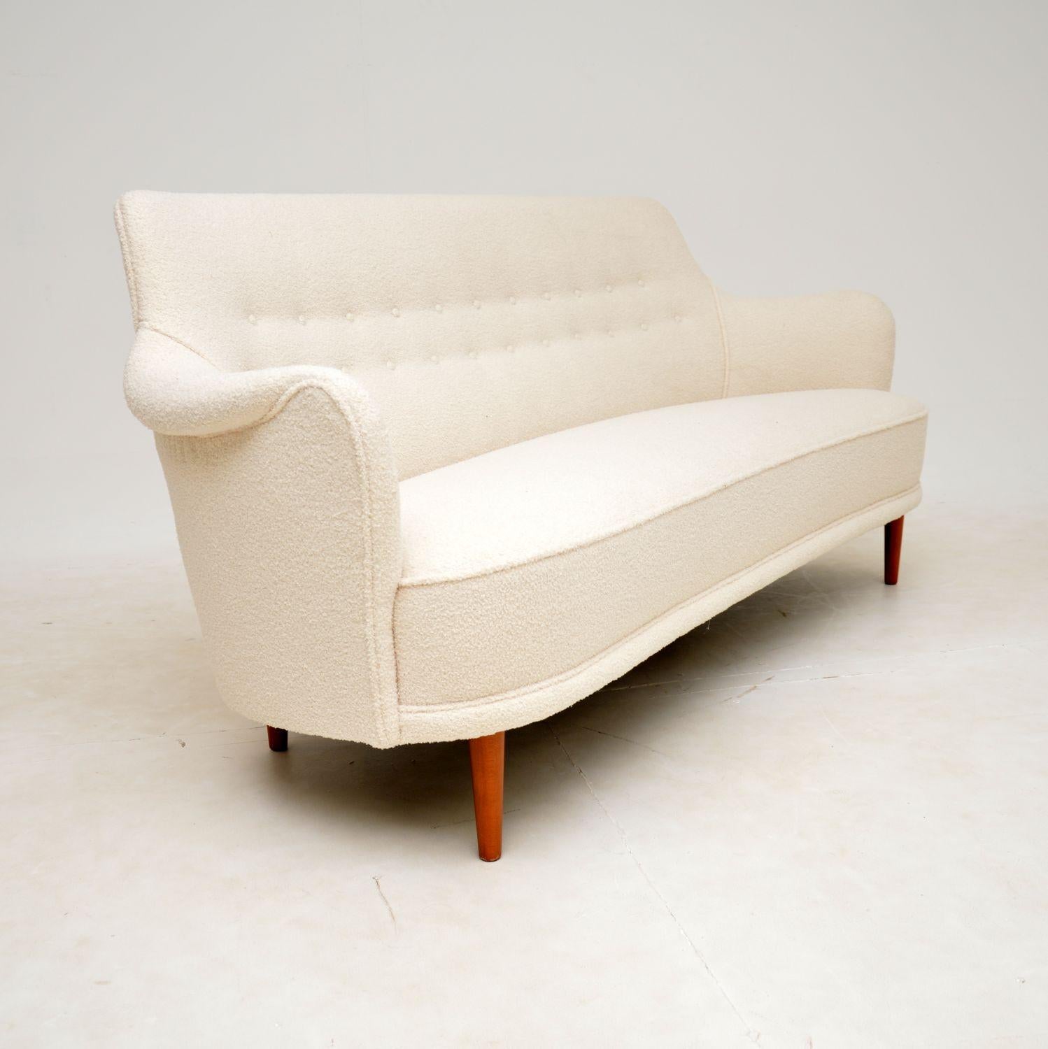 Mid-Century Modern Sofa Samsas suédois Carl Malmsten en vente